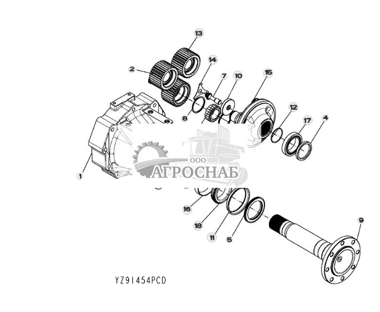 ГРУППА МОСТА (YZ91454) ДЛЯ ВСЕХ МОДЕЛЕЙ - ST305130 260.jpg